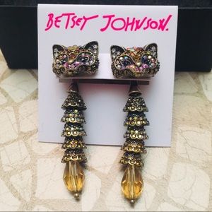 Betsey Johnson Imperial Fox Earrings
